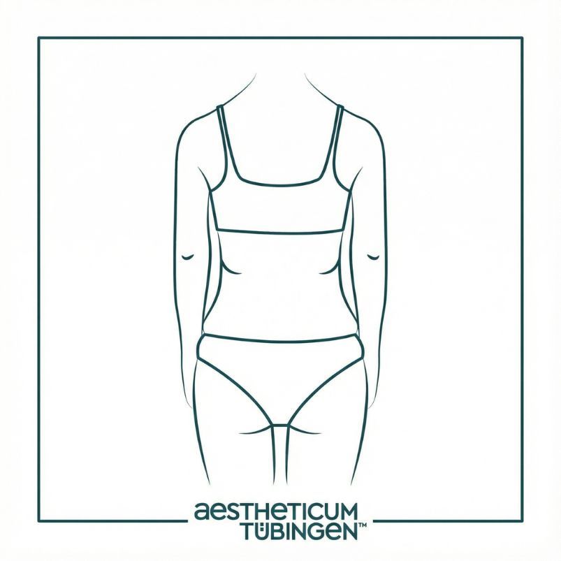 Schaubild Fettabsaugung vor der OP